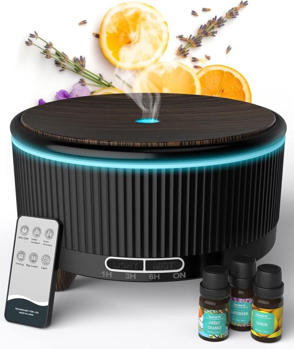 Diffusers for Essential Oils Large Room, 500ml Aromatherapy Diffuser7 Colors Changed - Image 20