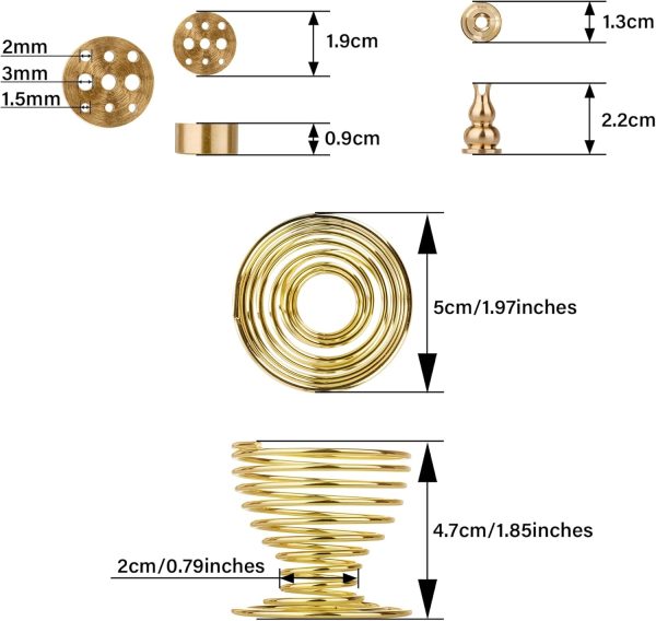 ZenBless 5 in 1 Incense Burner, Palo Santo Holder, Sage Holder, Incense Holder for Incense Sticks/Coil Incense/Incense Cones, 5.5 inches Brass Ash Catcher for Meditation Yoga Room - Image 21