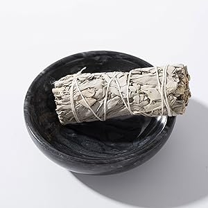 black marble incense holder