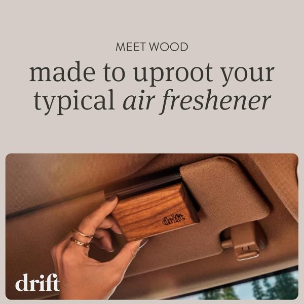 Drift Car Air Freshener - Wood Air Freshener - Car Odor Eliminator - Teak Scent Starter Kit - Image 3