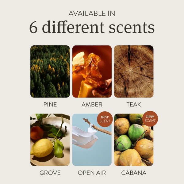Drift Car Air Freshener - Wood Air Freshener - Car Odor Eliminator - Teak Scent Starter Kit - Image 5