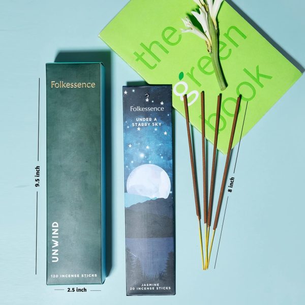 Folkulture Incense Sticks - Set of 6 Incenses (120 Sticks) for Relaxation - Balsam Cedarwood, Jasmine, White Woods & Oud, Ocean Salt, Pumpkin Spice, Peppermint - Valentine Gift Set for her - Image 8
