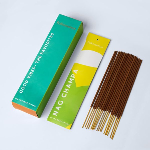 Folkulture Incense Sticks - Set of 6 Incenses (120 Sticks) for Relaxation - Balsam Cedarwood, Jasmine, White Woods & Oud, Ocean Salt, Pumpkin Spice, Peppermint - Valentine Gift Set for her - Image 15