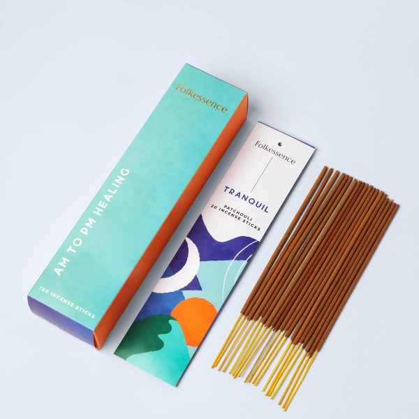 Folkulture Incense Sticks - Set of 6 Incenses (120 Sticks) for Relaxation - Balsam Cedarwood, Jasmine, White Woods & Oud, Ocean Salt, Pumpkin Spice, Peppermint - Valentine Gift Set for her - Image 40