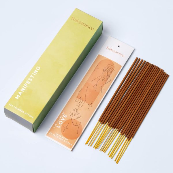 Folkulture Incense Sticks - Set of 6 Incenses (120 Sticks) for Relaxation - Balsam Cedarwood, Jasmine, White Woods & Oud, Ocean Salt, Pumpkin Spice, Peppermint - Valentine Gift Set for her - Image 48