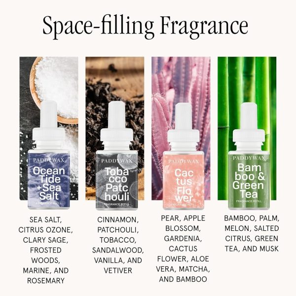 Pura 4 Smart Home Fragrance Device Starter Set - Scent Diffuser for Home - Air Deodorizer & Odor Eliminator - Clementine Mango, Fresh Bergamot, Citrus Leaves, Pink Pomelo - Image 16