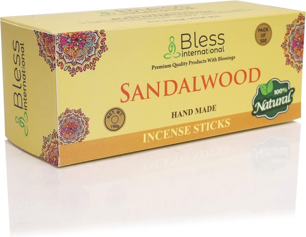 Bless-Frankincense-and-Myrrh 100%-Natural-Handmade-Hand-Dipped-Incense-Sticks Organic-Chemicals-Free for-Purification-Relaxation-Positivity-Yoga-Meditation The-Best-Woods-Scent (500 Sticks (750GM)) - Image 55