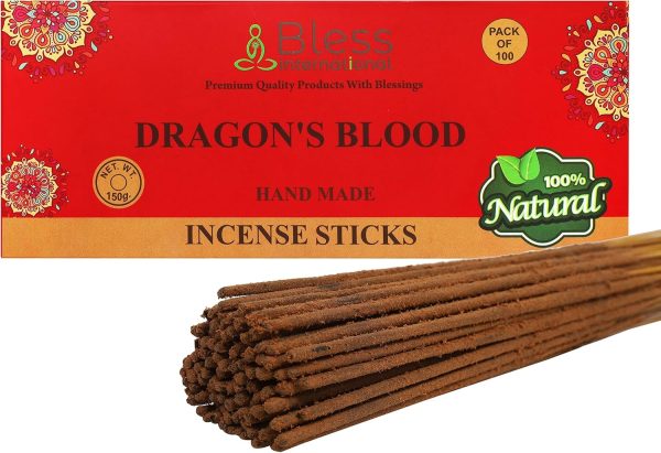 Bless-Frankincense-and-Myrrh 100%-Natural-Handmade-Hand-Dipped-Incense-Sticks Organic-Chemicals-Free for-Purification-Relaxation-Positivity-Yoga-Meditation The-Best-Woods-Scent (500 Sticks (750GM)) - Image 109