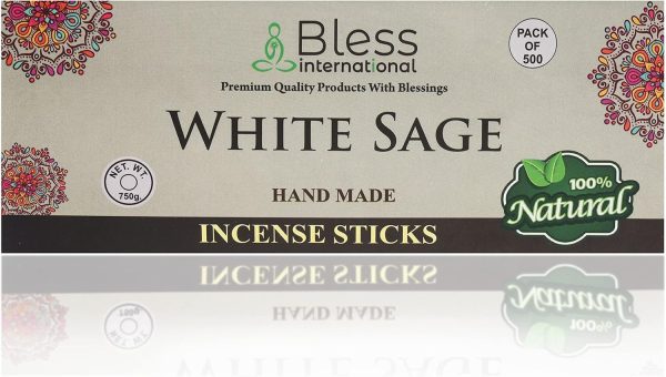 Bless-Frankincense-and-Myrrh 100%-Natural-Handmade-Hand-Dipped-Incense-Sticks Organic-Chemicals-Free for-Purification-Relaxation-Positivity-Yoga-Meditation The-Best-Woods-Scent (500 Sticks (750GM)) - Image 170