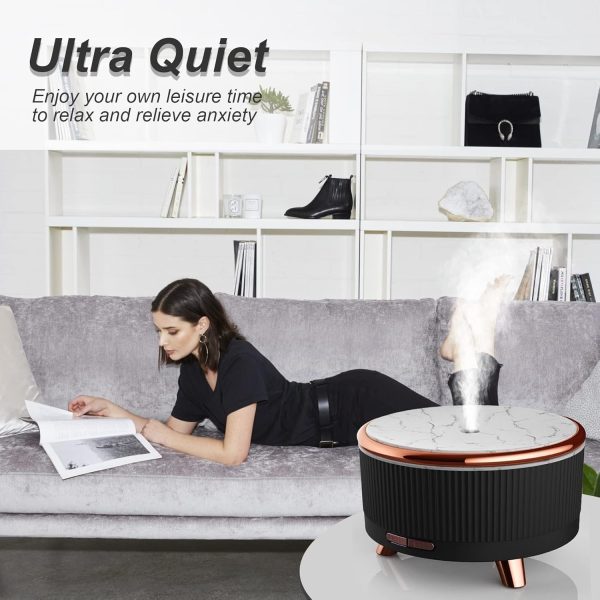 Essential Oil Diffusers for Home 500ml,Aromatherapy Diffusers for Essential Oils Large Room with R/C,7 Colors Lights & 3 Mist Mode with 6/Set Oils Waterless Auto Off for Women,Bedroom,Meditation Decor - Image 16
