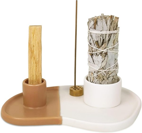Palo Santo Holder, Sage Holder for Burning, Sage Burning Bowl, Palo Santo Burner, Sage Bowl, Smudge Bowl, Ceramic Incense Holder, Sage Smudge Bowl(palo Santo and sage not Included) - Image 8