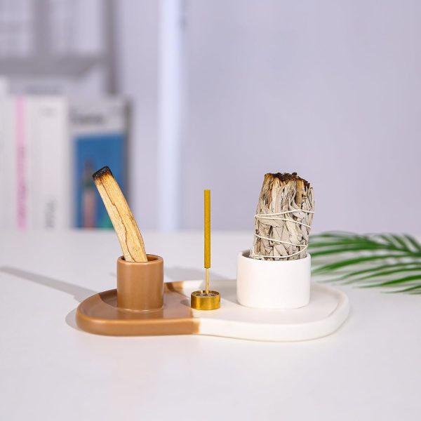 Palo Santo Holder, Sage Holder for Burning, Sage Burning Bowl, Palo Santo Burner, Sage Bowl, Smudge Bowl, Ceramic Incense Holder, Sage Smudge Bowl(palo Santo and sage not Included) - Image 11