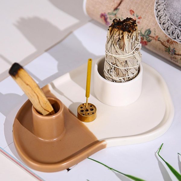 Palo Santo Holder, Sage Holder for Burning, Sage Burning Bowl, Palo Santo Burner, Sage Bowl, Smudge Bowl, Ceramic Incense Holder, Sage Smudge Bowl(palo Santo and sage not Included) - Image 12