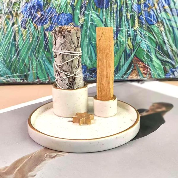 Palo Santo Holder, Sage Holder for Burning, Sage Burning Bowl, Palo Santo Burner, Sage Bowl, Smudge Bowl, Ceramic Incense Holder, Sage Smudge Bowl(palo Santo and sage not Included) - Image 16