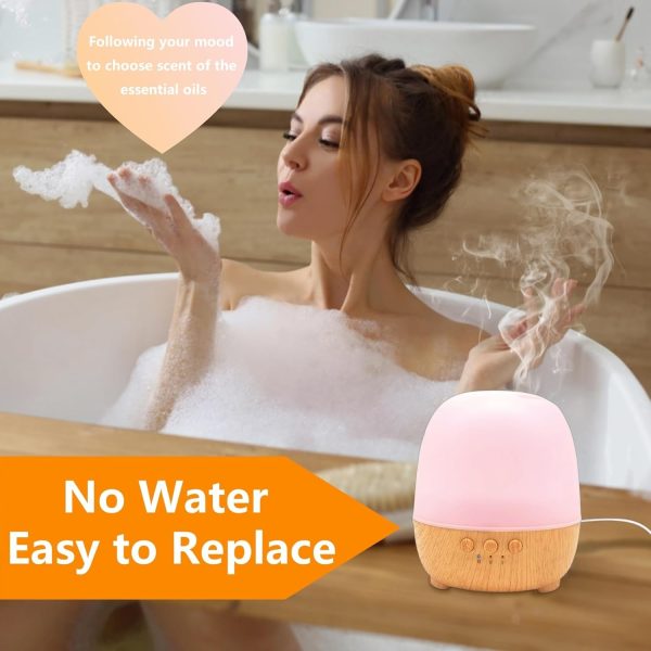 Essential Oil Diffuser, Waterless Diffuser 3 Speeds Smart Mist Aromatherapy Diffuser with Light, AGEMANY Oil Diffuser Refillable Pure Fragrance Oil Small Aroma Scent Diffuser for Home Bedroom Office - Image 6