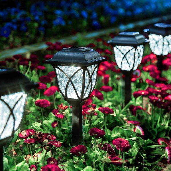 GIGALUMI Solar Lights Outdoor Waterproof, 6 Pack LED Solar Garden Lights, Solar Lights for Outside, Garden Decor for Yard, Patio, Landscape, Planter, Walkway (Warm White) - Image 14