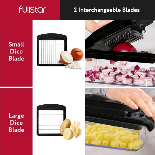 Fullstar Vegetable Chopper - Food Chopper - Onion Chopper - Vegetable Slicer & Spiralizer - Veggie Chopper with Container - Kitchen Gadgets - Home Essentials - Kitchen Accessories (4 in 1, White) - Image 52