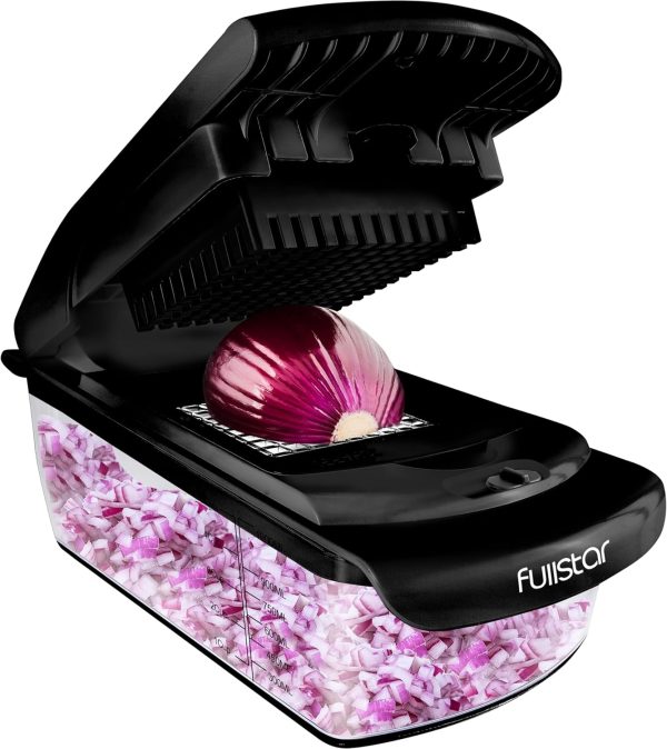 Fullstar Vegetable Chopper - Food Chopper - Onion Chopper - Vegetable Slicer & Spiralizer - Veggie Chopper with Container - Kitchen Gadgets - Home Essentials - Kitchen Accessories (4 in 1, White) - Image 64