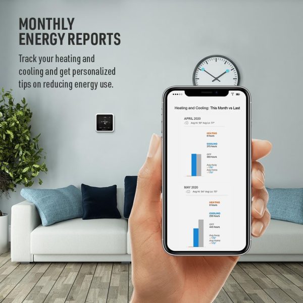 Honeywell Home RTH8800WF2022, T5 WiFi Smart Thermostat, 7 Day-Programmable Touchscreen, Alexa Ready, Geofencing Technology, Energy Star, C-Wire Required - Image 8