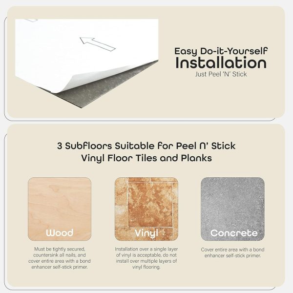 Nexus Self Adhesive 12-Inch Vinyl Floor Tiles, 20 Tiles - 12" x 12", Dark Slate Marble Pattern - Peel & Stick, DIY Flooring for Kitchen, Dining Room, Bedrooms & Bathrooms by Achim Home Decor - Image 5