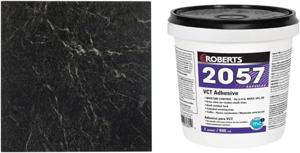 Nexus Self Adhesive 12-Inch Vinyl Floor Tiles, 20 Tiles - 12" x 12", Dark Slate Marble Pattern - Peel & Stick, DIY Flooring for Kitchen, Dining Room, Bedrooms & Bathrooms by Achim Home Decor - Image 17
