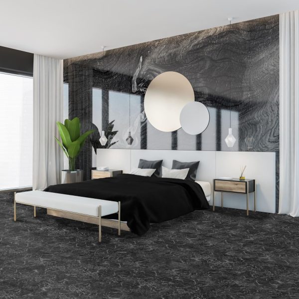Nexus Self Adhesive 12-Inch Vinyl Floor Tiles, 20 Tiles - 12" x 12", Dark Slate Marble Pattern - Peel & Stick, DIY Flooring for Kitchen, Dining Room, Bedrooms & Bathrooms by Achim Home Decor - Image 78