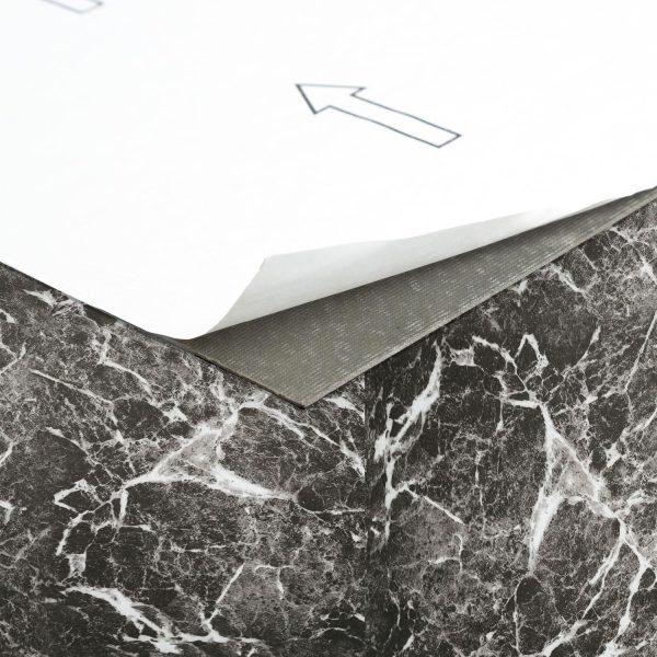 Nexus Self Adhesive 12-Inch Vinyl Floor Tiles, 20 Tiles - 12" x 12", Dark Slate Marble Pattern - Peel & Stick, DIY Flooring for Kitchen, Dining Room, Bedrooms & Bathrooms by Achim Home Decor - Image 79