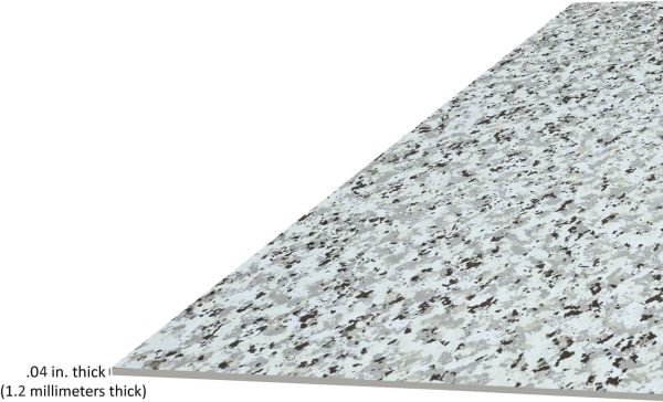 Nexus Self Adhesive 12-Inch Vinyl Floor Tiles, 20 Tiles - 12" x 12", Dark Slate Marble Pattern - Peel & Stick, DIY Flooring for Kitchen, Dining Room, Bedrooms & Bathrooms by Achim Home Decor - Image 120