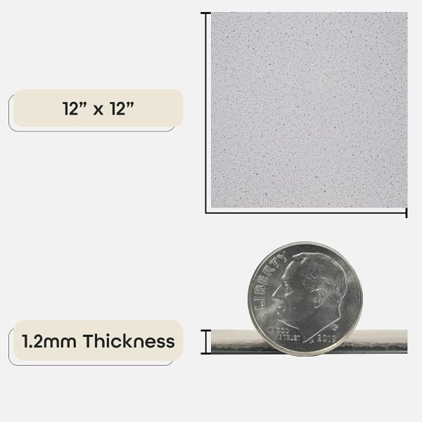 Nexus Self Adhesive 12-Inch Vinyl Floor Tiles, 20 Tiles - 12" x 12", Dark Slate Marble Pattern - Peel & Stick, DIY Flooring for Kitchen, Dining Room, Bedrooms & Bathrooms by Achim Home Decor - Image 127