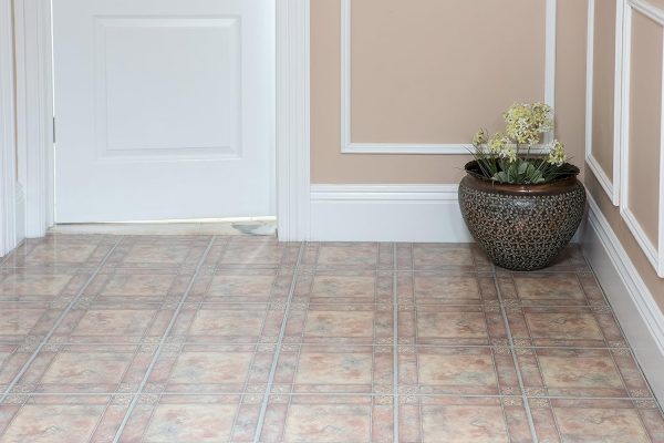 Nexus Self Adhesive 12-Inch Vinyl Floor Tiles, 20 Tiles - 12" x 12", Dark Slate Marble Pattern - Peel & Stick, DIY Flooring for Kitchen, Dining Room, Bedrooms & Bathrooms by Achim Home Decor - Image 138