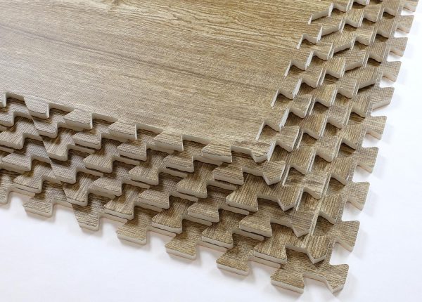 Home Aesthetics 100 Sq. Ft 3/8 Inch Thick Printed Foam Tiles Interlocking Foam Mat, 24" x 24", 25 pcs, White Wood Grain Style Protective Flooring, for Home, Gym Exercise or Trade Show - Image 21