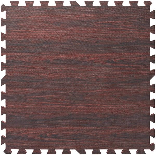 Home Aesthetics 100 Sq. Ft 3/8 Inch Thick Printed Foam Tiles Interlocking Foam Mat, 24" x 24", 25 pcs, White Wood Grain Style Protective Flooring, for Home, Gym Exercise or Trade Show - Image 32