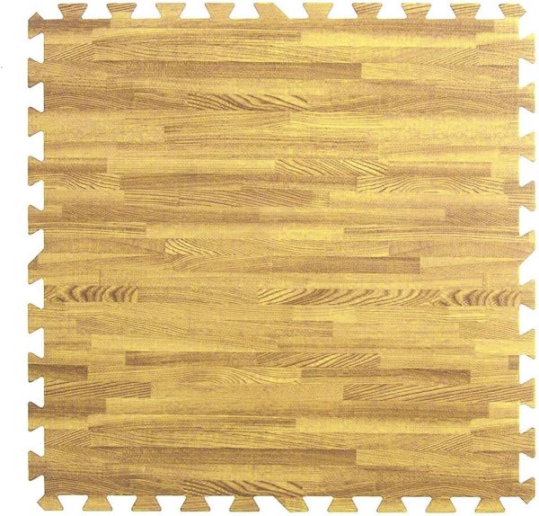 Home Aesthetics 100 Sq. Ft 3/8 Inch Thick Printed Foam Tiles Interlocking Foam Mat, 24" x 24", 25 pcs, White Wood Grain Style Protective Flooring, for Home, Gym Exercise or Trade Show - Image 44
