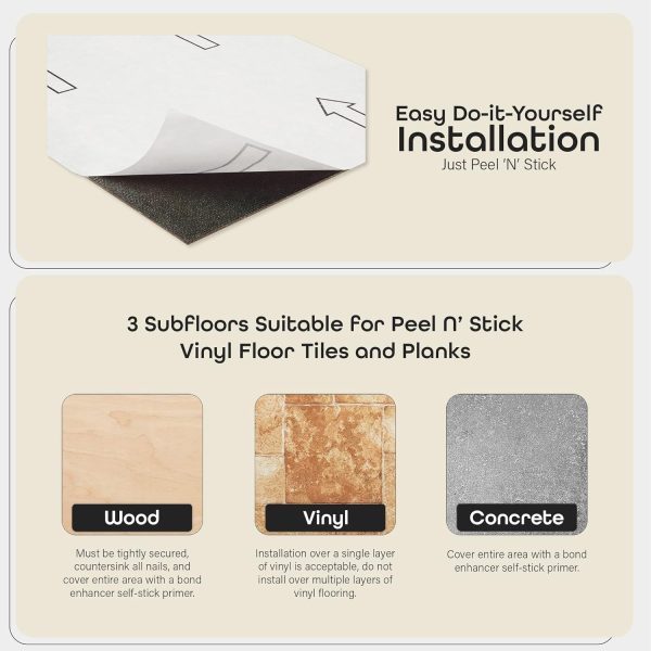 Tivoli Self Adhesive Vinyl Floor Tiles, 45 Tiles - 12" x 12", Medium Oak Plank-Look - Peel & Stick, DIY Flooring for Kitchen, Dining Room, Bedrooms, Basements & Bathrooms by Achim Home Decor - Image 5