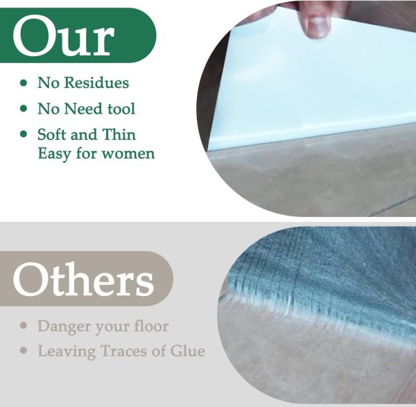 Waterproof Peel and Stick Floor Tile, 36 Pack 54 Sq.FtNO Sticky Residue LeftWood Plank Vinyl Tile Stickers, Self-Adhesive DIY Flooring Tiles for Bedroom, Living Room, Bathroom 36" x 6"Dustgray - Image 3