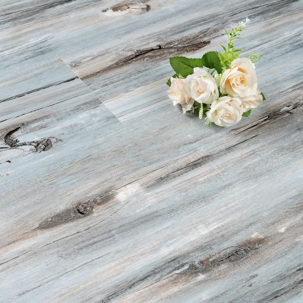 FunStick 6"x36" 15 Tiles Peel and Stick Wood Planks for Walls Flooring Blue Wood Vinyl Flooring Peel and Stick Floor Tile Waterproof Vinyl Plank Flooring Stick on Wood Floor Tiles for Bathroom Bedroom - Image 16