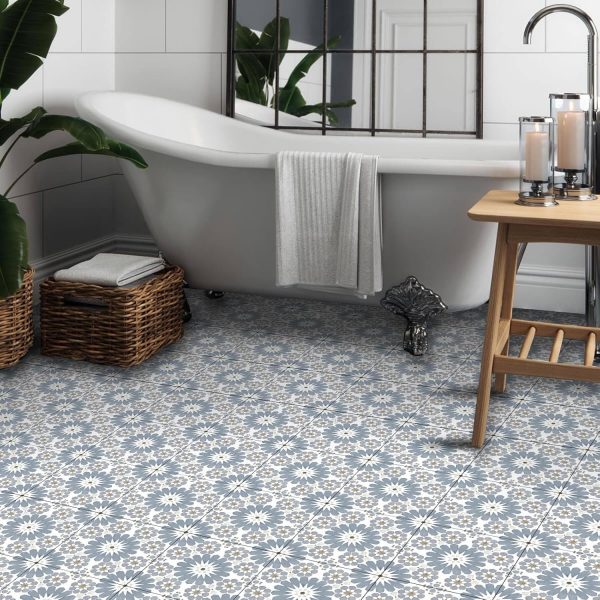 20Pcs Floor Stickers Peel and Stick Waterproof Self Adhesive Waterproof Vinyl Flooring, Removable Flooring Tiles DIY Flooring for Kitchen, Dining Room, Bedrooms & Bathrooms - Image 13
