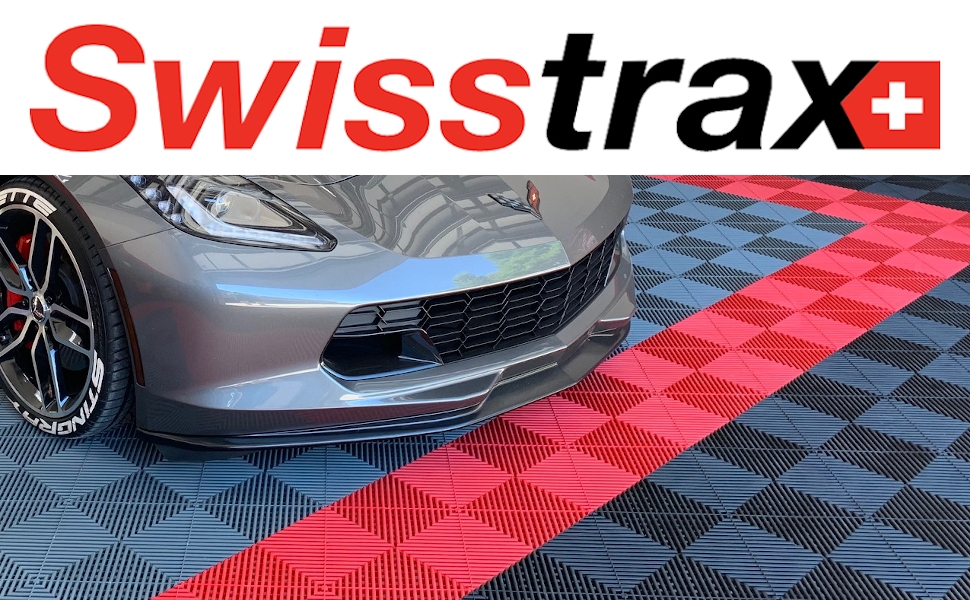 Swisstrax Ribtrax Pro Easy Installation slip resistant garage floor tiles