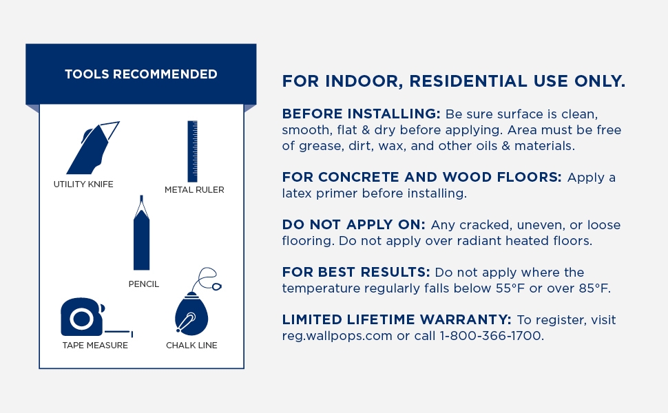 For Indoor Residential Use Only