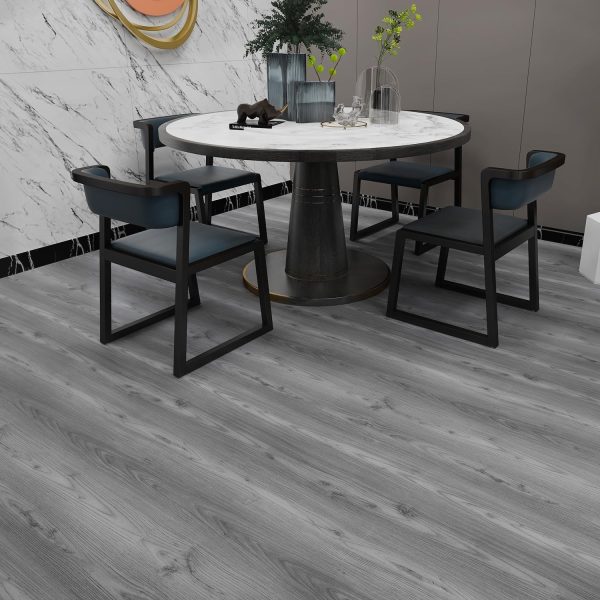 Grey Wood Peel and Stick Floor Tile, 36 Pack 54 Sq.Ft,NO Sticky Residue Left Vinyl Flooring Tiles Wood Plank, Self-Adhesive DIY Flooring for Bathroom,Bedroom, Living Room, 36" x 6"Nature Grey - Image 4