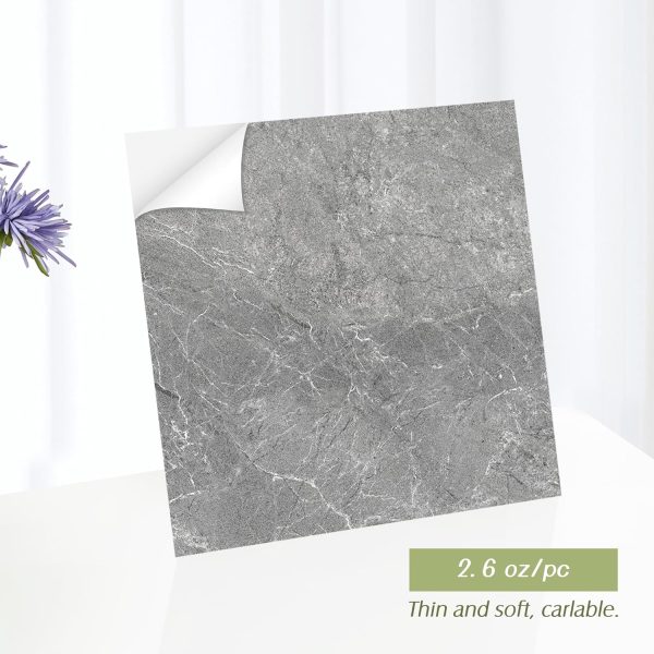 Grey Wood Peel and Stick Floor Tile, 36 Pack 54 Sq.Ft,NO Sticky Residue Left Vinyl Flooring Tiles Wood Plank, Self-Adhesive DIY Flooring for Bathroom,Bedroom, Living Room, 36" x 6"Nature Grey - Image 98